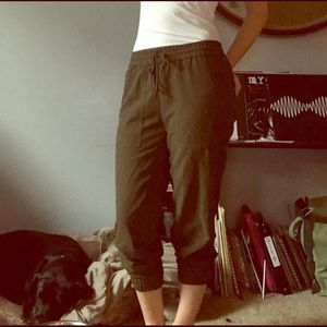 Cargo green joggers